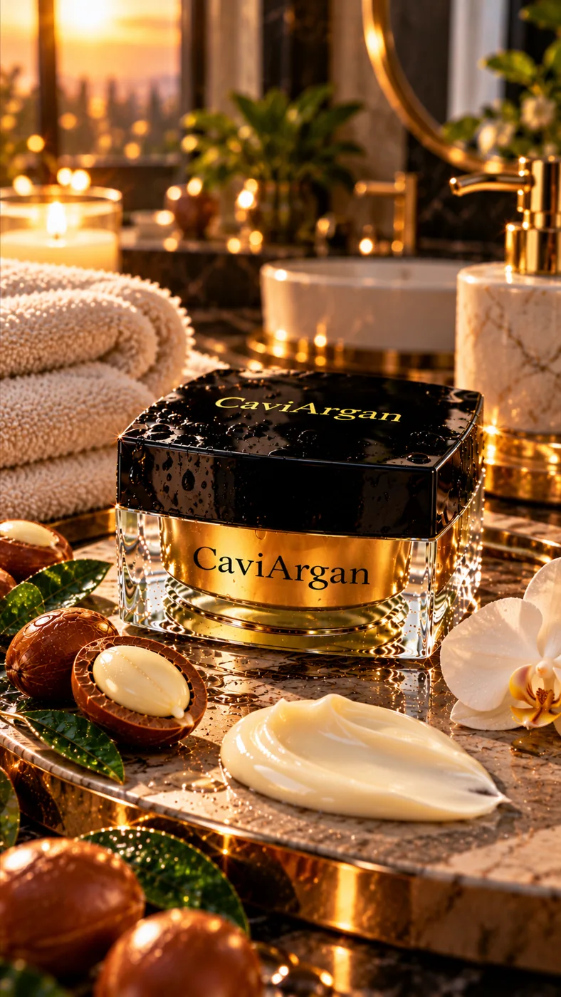 CaviArgan spa-inspired promotional image
