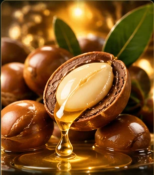 Stylized illustration of argan ingredient
